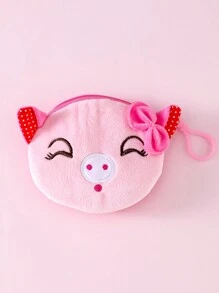 1pc Cute Cartoon Animal & Fruit Pattern Pet Waste Bag Dispenser, Portable Outdoor Pet Garbage Bag Holder, Cleaning Supplies, Pickup Bag Storage Pouch, Snack Bag