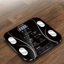 Smart Scale With Bioimpedance And Bluetooth Connection – Measurements Up To 140 Kg With Monitoring App - 黑色 - 查看 3