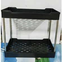 1 Stück 2/3/4-stöckiger ausziehbarer Rollwagen, Badezimmer Organizer Trolley, Mehrzweck Servicewagen für Küche, Wäsche, Schlafzimmer, Büro, Gemüseregal, Badewannenablage Outdoor Dekoration