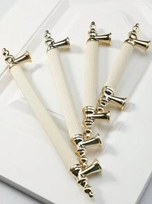 2pcs Aluminum Alloy Drawer Handle Cabinet Handle Furniture Pull Handle - Gold White - View 8