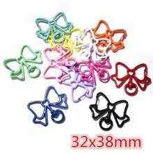 10 piezas Ganchos de resorte de colores aleatorios mezclados Broches de langosta Ganchos para llavero Accesorios para hacer joyas DIY - Mezclar colores aleatoriamente - Ver 10