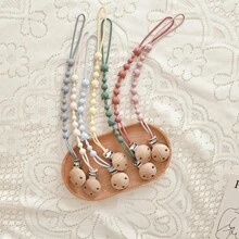 1pc Baby Anti-Drop Chain Pacifier Clips Silicone Beads Infant Nipple Appease Soother Chain Clips Dummy Holder Nipple Clip