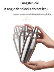 12pcs/Set Stainless Steel Cocktail Shaker Set, Bartender Kit Cocktail Maker Tools - Silver - View 3