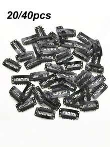 20/40 Pieces Hair Clips Hair Extensions Snap Clip For Women Metal Wig Comb Clips For Hair Extensions