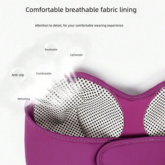 Hailicare 便携式胸部按摩器，振动按摩，热压按摩，五种模式，三级可调，可调节带子适合不同胸部形状