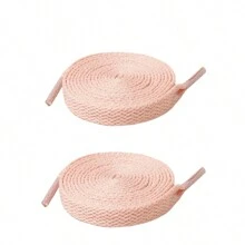 2 件套休闲鞋带，适用于篮球鞋、运动鞋、帆布鞋、扁平彩色和白色鞋带 - 彩色 - 查看 18