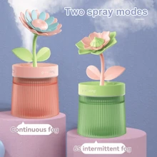1 件装返校花形桌面加湿器，数据线供电，2 种喷雾模式：连续/间歇，7 色渐变氛围灯，模拟浇水功能 - 彩色 - 查看 9