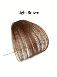 Frange synthétique Clip dans les frange Frange effilée Frange pour femmes Clip sur la frange plate et nette Extension de cheveux pour le port quotidien