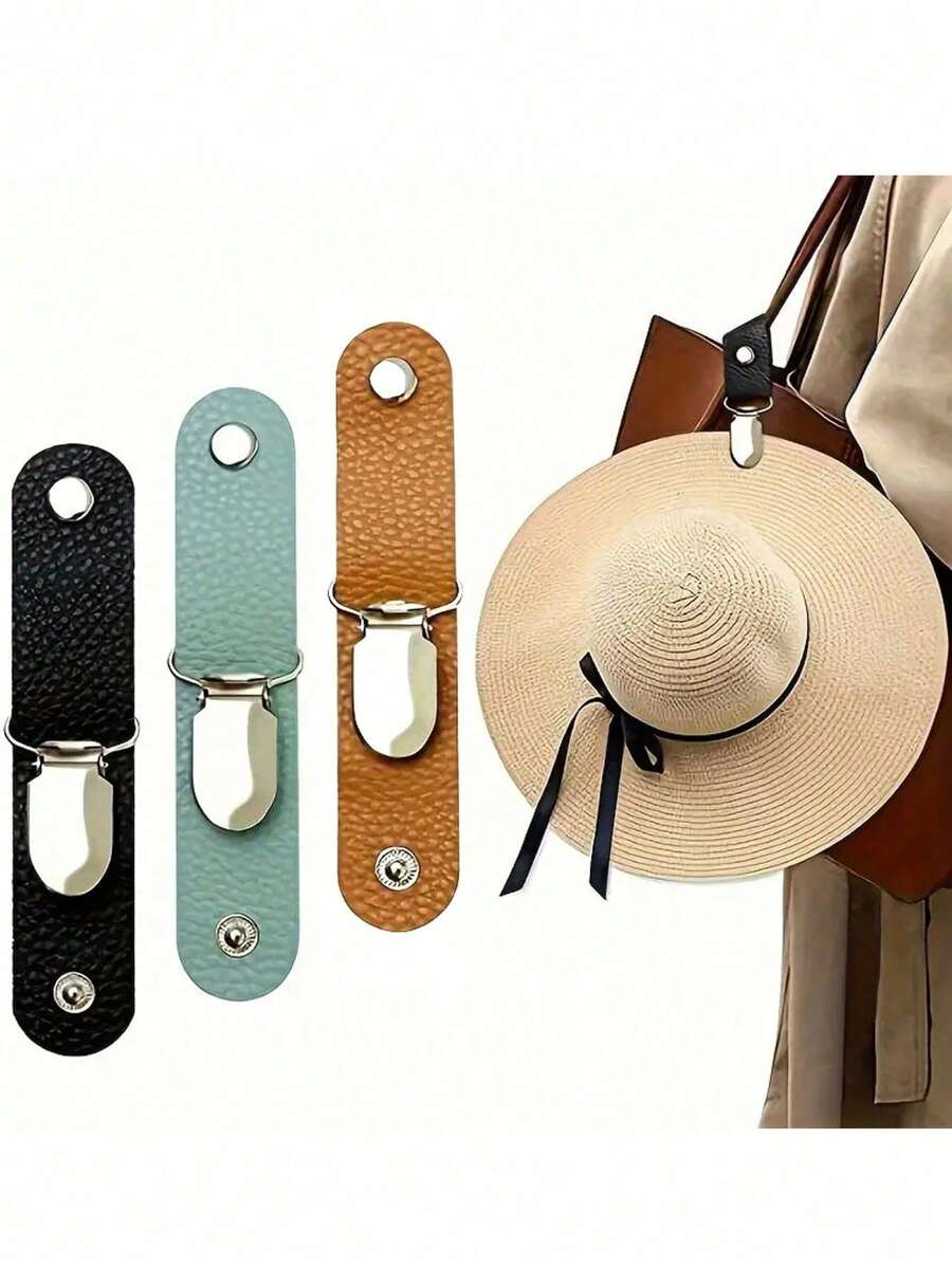 Kẹp mũ vải du lịch - Dụng cụ tổ chức đa năng nhẹ, phụ kiện ba lô để cất mũ tiện lợi Quà tặng Halloween Quà tặng Giáng sinh - Nhiều màu - Xem 1