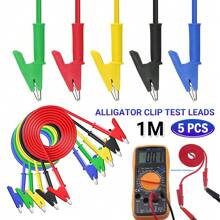 25PCS Electrical Alligator Clips Test Lead Jumper Wire Crocodile Cable Wire 1M UK - Multicolor - View 6
