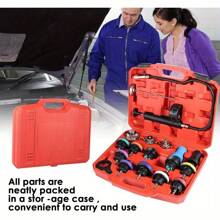 18pcs Coolant Pressure Tester Kit Radiator Pressure Tester Tool Kit For Cooling System Radiator Cap Pressure Testing Tool Water Tank Leak Detector - Variant1 - View 5