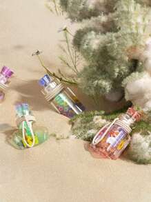 1 件 DIY 漂流瓶模具套装带盖 - 硅胶树脂工艺套件适用于夜灯、许愿和香薰沙瓶 - 手工艺和家居装饰套装模具 - 许愿瓶灯泡夜灯香薰瓶流沙瓶硅胶模具 - 彩色 - 查看 5