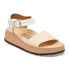 Birkenstock Women's Glenda Raffia Leather Sandals - Medium/Narrow In White - 白色 - 查看 1