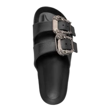 Women's  Flip-Flop Sandal 100% EVA: Light, Soft And Comfortable With Metallic Embellishment - Black - View 4