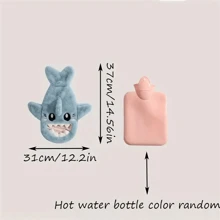 1 Stück Plüsch Hai Wärmflasche für den Winter: Perfekt für Weihnachten, Halloween, Thanksgiving, Neujahr, Valentinstag und Geburtstagsgeschenke - Geeignet für Personen ab 14 Jahre, Frauentagsgeschenk, Geburtstagsgeschenk für Freund/in