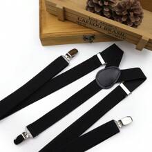 1 pieza Tirantes elásticos ajustables de unicolor multiestación unisex, adecuados para fiestas, bodas y otras ocasiones formales, accesorios de otoño-invierno para disfraces de Halloween, adecuados para adolescentes, jóvenes, hombres, uso casual, al aire libre, deportivo, vacaciones, regalos de graduación, cumpleaños, uso diario para salir, bodas y fiestas, y como regalo de disfraz de Halloween
