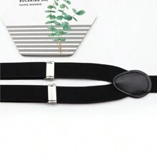 1 pieza Tirantes elásticos ajustables de unicolor multiestación unisex, adecuados para fiestas, bodas y otras ocasiones formales, accesorios de otoño-invierno para disfraces de Halloween, adecuados para adolescentes, jóvenes, hombres, uso casual, al aire libre, deportivo, vacaciones, regalos de graduación, cumpleaños, uso diario para salir, bodas y fiestas, y como regalo de disfraz de Halloween