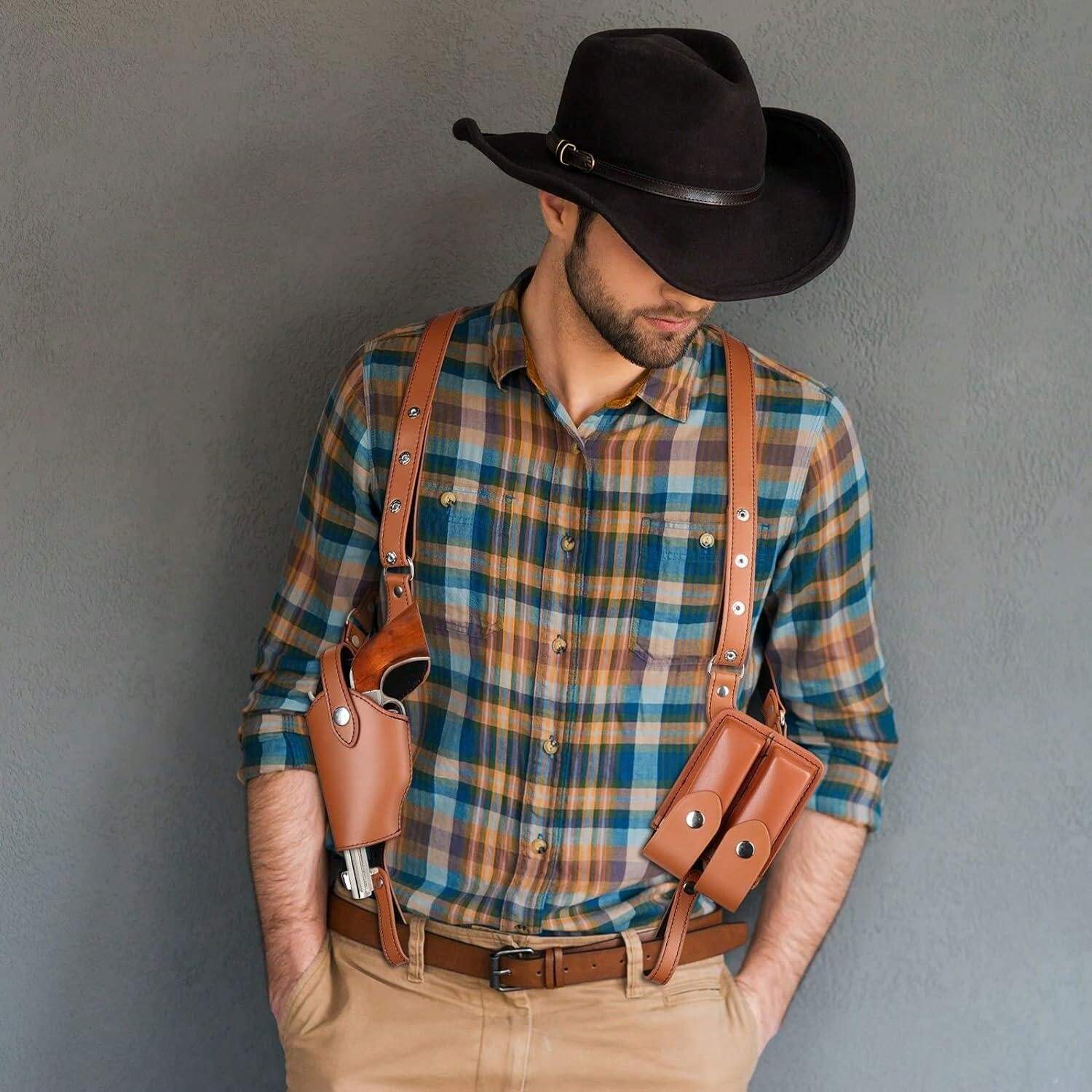 Gun Holster General Shoulder Holster Vertical Gun Adjustable PU