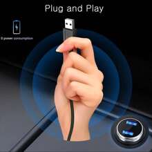 3-Inch HUD Car Speedometer Digital Speed Meter With KM/H Speed, USB Plug And Play, Head Up Display, Driving Direction, OverSpeed Warning For Cars Trucks - Black - View 5