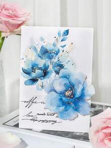 10 张/包大尺寸高品质金属花卉贴纸，适用于剪贴簿和日记本，防水 PET 材料 - 彩色 - 查看 3