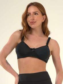 Kit 2 Reinforced Nursing Bras For Pregnant Women And Postpartum - 黑色 - 查看 2