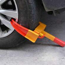 Wheel Clamp Heavy Duty, Car Security Wheel Clamp Antitheft Locking Devices Caravan Car Van Trailer Lock With Keys Wheel For Caravan - Yellow - View 5