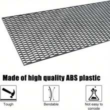 Car Grille Mesh Universal Black ABS Plastic Racing Car Racing Honeycomb Mesh Grille Spoiler Bumper Vent Radiator Grille Racing Bumper Hood Vent - Black - View 5