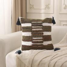 1 件圆形法兰绒抱枕套