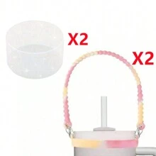 1/2 pièces Porte-bouteille d'eau avec sangle, convient aux bouteilles de 8 oz à 40 oz, sangle pour bouteille d'eau, compatible avec les accessoires de la tasse (tous les produits n'incluent pas les tasses d'eau)