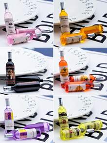 MAOMIA 10 piezas Decoración de uñas con encanto de vino, joyería de resina DIY estilo Y2K exagerado, decoración de uñas 3D personalizada - Multicolor - Ver 7