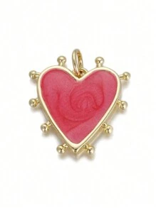 1 件可爱心形花朵邪恶蓝眼项链女式金色波西米亚风太阳星 DIY 吊坠链高品质珠宝 - 彩色 - 查看 7