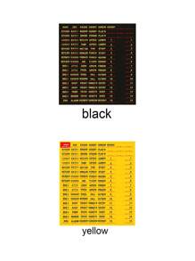 129 Sheets/Pc, Electrical Identification Stickers, Black And Yellow Label Stickers, Household Color Electrical Box Identification Stickers, Circuit Panel Catalog Classification Instructions, Label Stickers - Multicolor - View 3