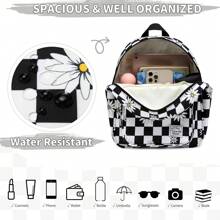 VASCHY VASCHY Mini Sac à Dos Femme élégant en Nylon Petit Sac à Dos Filles Mode Sac d'école Sac à Dos décontracté pour Voyage Shopping étudiant Adolescents, Uni, Sac à Dos
