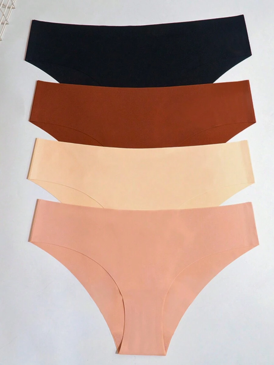 Kit 2 Seamless Thong Panties - Multicolor - View 1