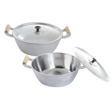 2-Piece Cast Aluminum Cookware Set, Thick, No. 22 And No. 24 - 銀色 - 查看 1