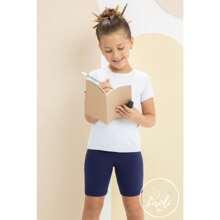 Children's/Youth Cotton Bermuda Shorts For Girls 1 To 16 - Đỏ - Xem 4