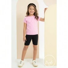 Children's/Youth Cotton Bermuda Shorts For Girls 1 To 16 - Đỏ - Xem 7