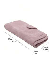 1PC New Fashionable Women's Wallet Retro Matte Zipper Wallet Japanese And Korean Handbag Wallet Business Casual Woman For Women Wallet Purse Wallet Long Wallet - Multicolor - View 5