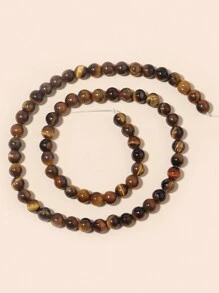 Conta solta de olho de tigre amarelo de pedra natural para fazer joias DIY Acessórios para pulseira 15'' 4 6 8 10 mm