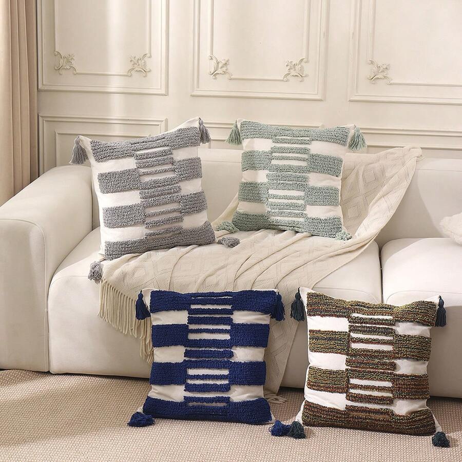 1 件圆形法兰绒抱枕套