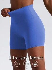 1 Stück eng anliegende dehnbare Yogahose in Hautfarbe zum Radfahren, für Frauen für Laufen, Fitness, Sport, feuchtigkeitsabsorbierend, atmungsaktiv