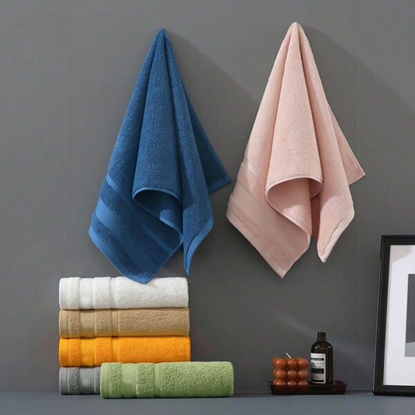 Bathroom Towel Plain Color Full M Quality Senior Towel, Super Soft Luxury Square Towel, Thick Plush Must-Have, Strong Water Absorption, Suitable For Bathroom, Face, Hotel, Gym, Beach, Soft Touch Fingertips, Fast Drying, High Water Absorption Luxury Quality Beach Towel,School,Back To School,Travel,Travel Essentials,Home Essentials,Towel,Skin Care