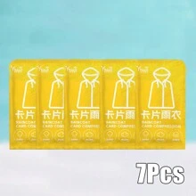 1/3/5/7 pièces Imperméable jetable Carte de compression portable Emballage Dérive extérieure Voyage Poncho en plastique imperméable épais taille unique, pour adultes hommes et femmes. Poncho jetable épais et long, adapté aux activités de plein air quotidiennes, au camping, à la randonnée, à la pêche, à la randonnée, aux voyages, au cyclisme. Emballage individuel Fournitures essentielles de voyage Accessoires de voyage Incontournables de voyage Vacances à la plage Vacances d'été Fournitures scolaires Retour à l'école - Multicolore - Voir 15