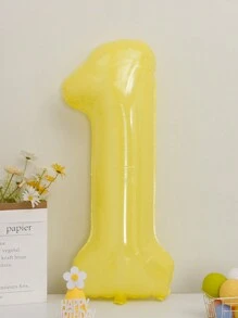 1 套塑料气球，现代数字形状气球，适合派对、圣诞节 - 黃色 - 查看 11