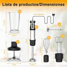 Batidora De Inmersión Alta Potencia Multifuncional 7 En 1 - Tipo de Enchufe B USA (110-127V) - Ver 2