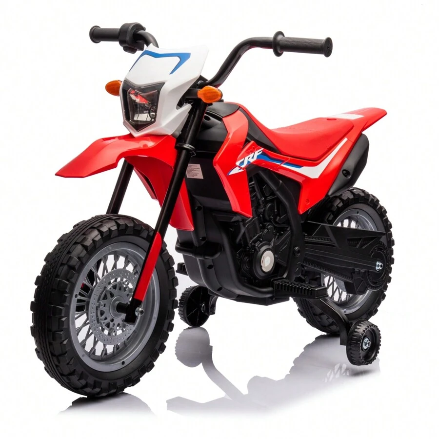 Electric Ride On Motorcycle, Battery Powered Motorbike Toy, With