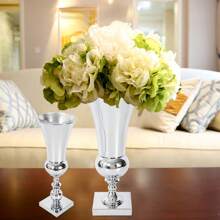 50cm Flower Vase Silver Iron Large Stunning Luxury Urn Wedding Table Decor Gift