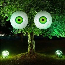 3pcs 22inch Inflatable Eyeball Halloween Themed Party Decorations - Multicolor - View 5