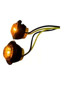 Kit 4 Led Daytime Running Light Mini Fog 22mm Amber For Grille - 橘色 - 查看 4