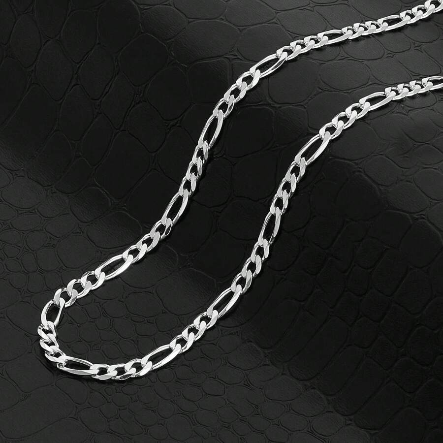 Polished 5mm Figaro Chain Necklace - 30" - 鏈 - 查看 1